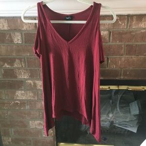 3 for 15! Cold shoulder top